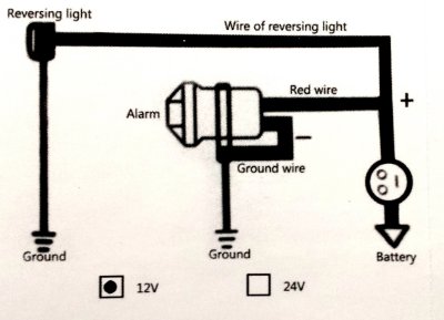 NEW - 12VDC TRUCK CAR VAN REVERSING ALARM BUZZER BEEPER SIGNAL 12 VOLT